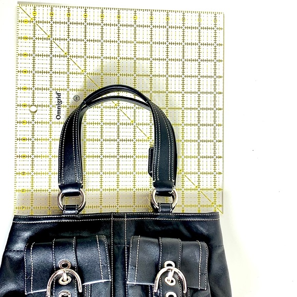 NWOT Black Bucket Leather Coach bag - Picture 7 of 11